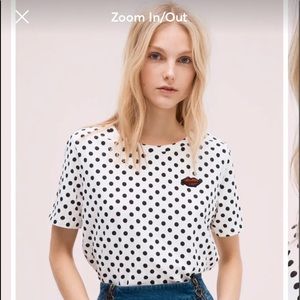 Kate spade polka dot t-shirt